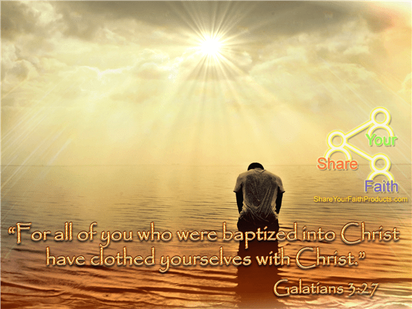 God has clothed you in His righteousness (Gal 3:27; Eph 4:24; Rom 3:22; Rom&nbsp;5:1)