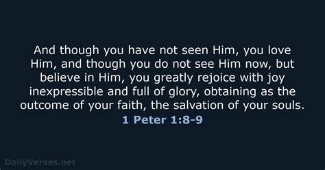God saved you (Jn 3:14-18; 1 Pe 1:8; Eph&nbsp;2:8)